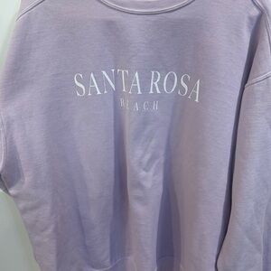 Women’s XL Comfort Colors Light Purple Sweatshirt Santa Rosa Beach